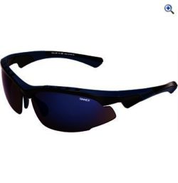 Sinner Crane Sunglasses  (Black/Blue Revo) - Colour: Black / Blue